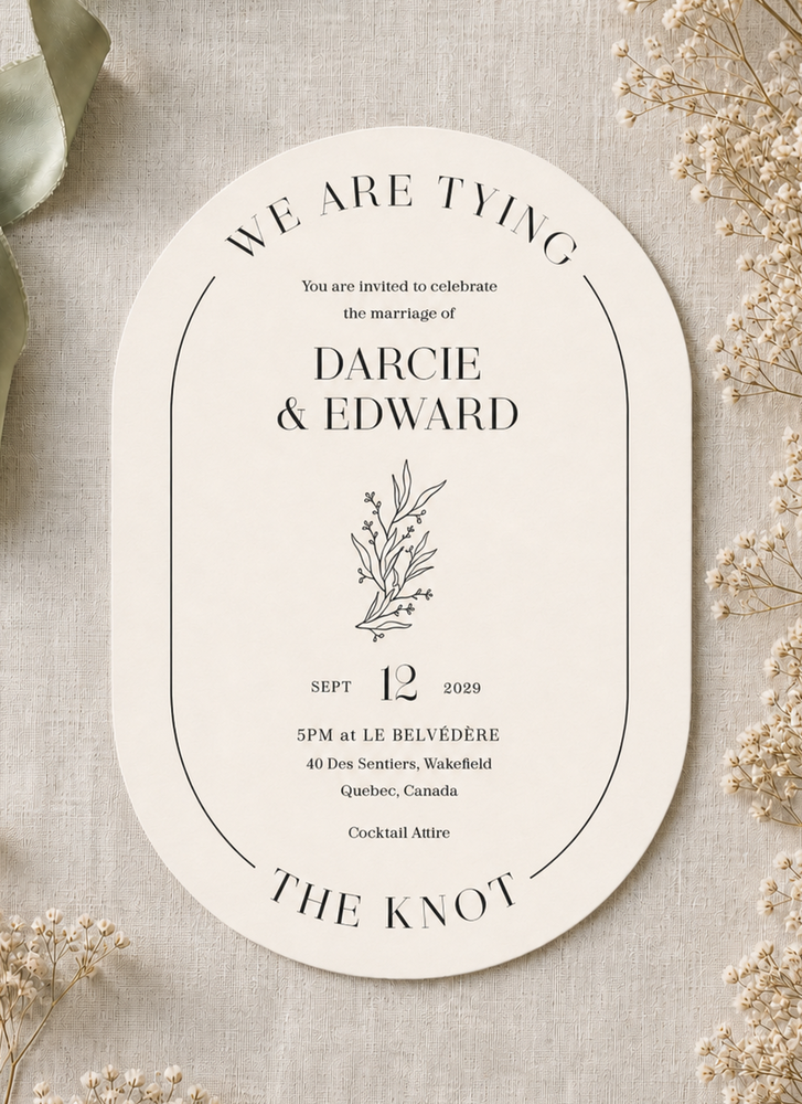 Herbarium Wedding Invitations - Digital Printing design preview