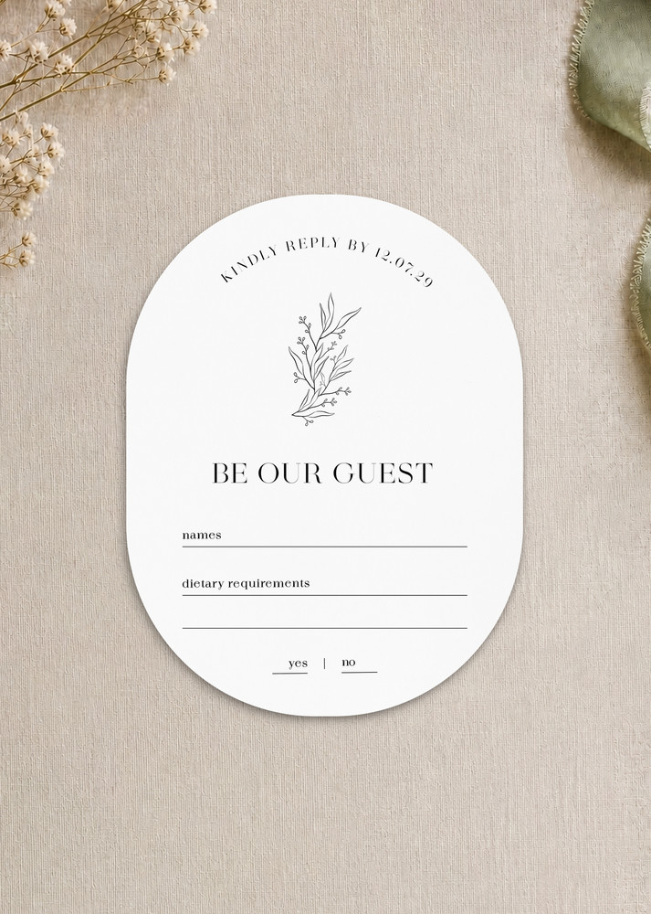 Herbarium RSVP Cards - Digital Printing design preview