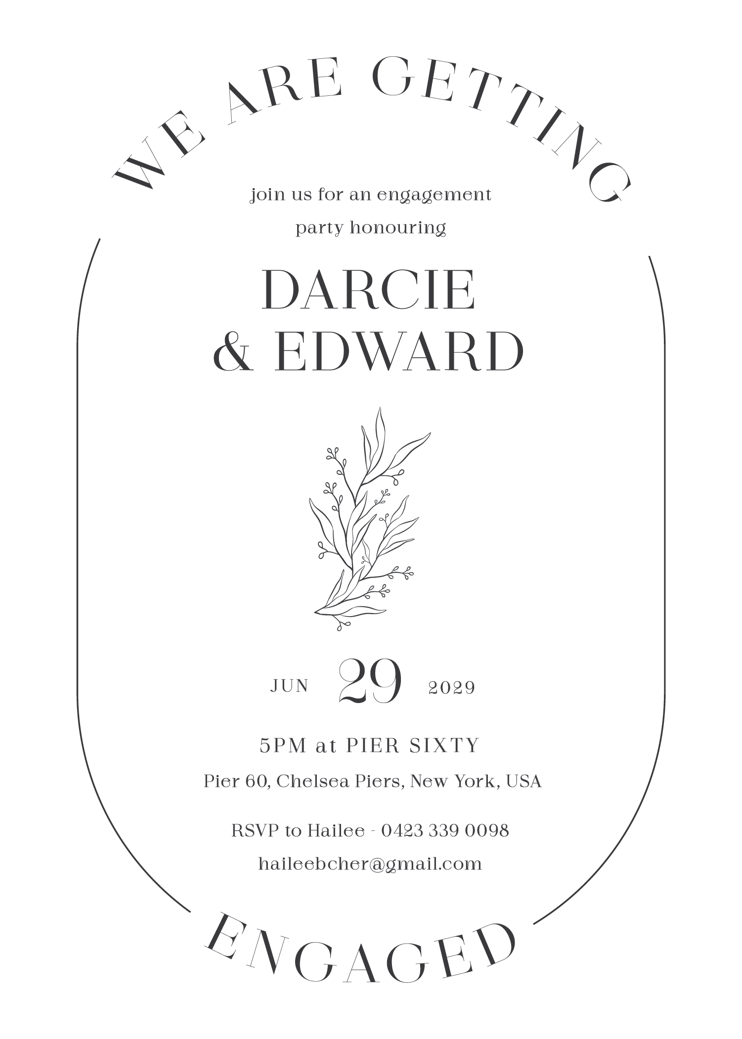Herbarium - Engagement Invitations