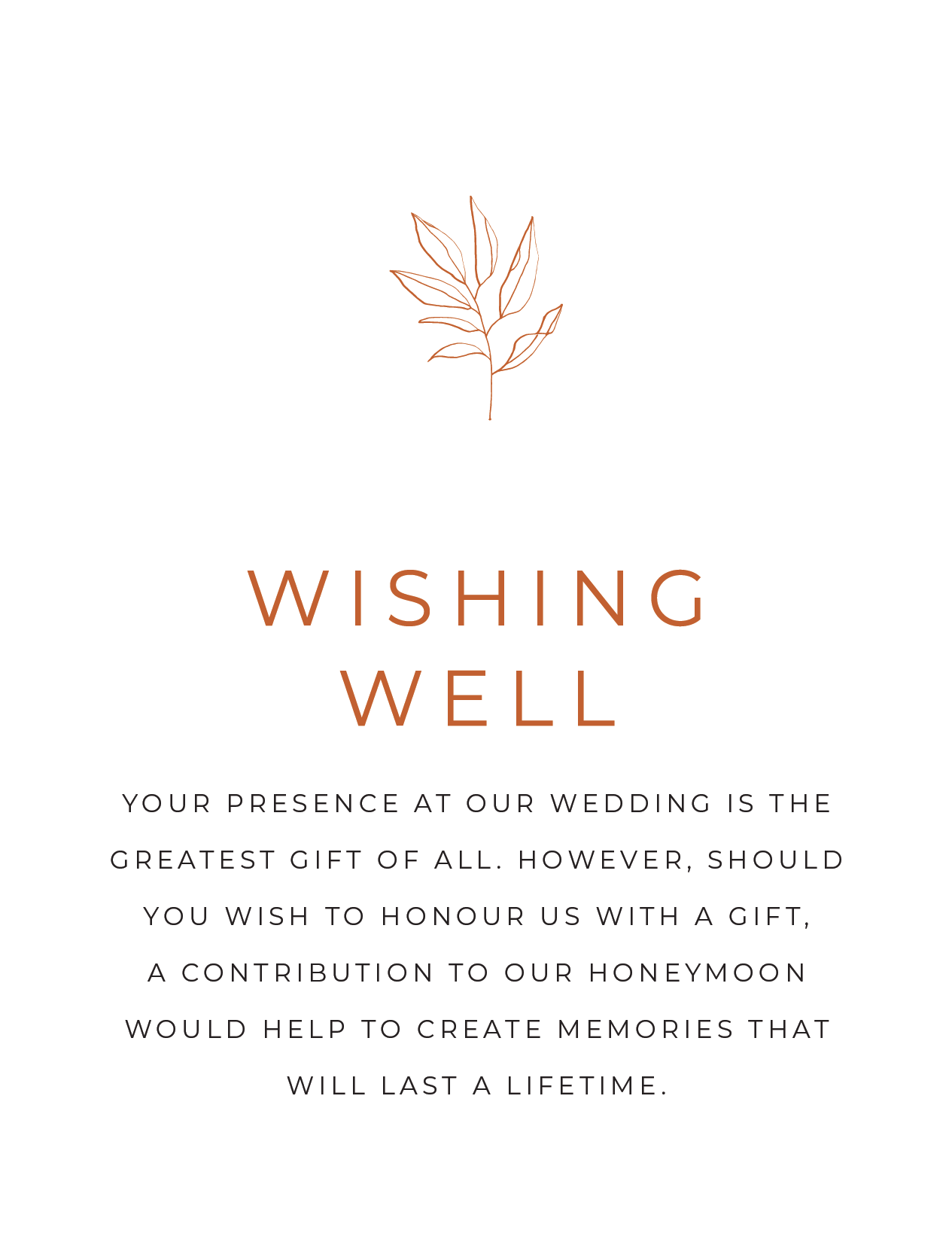 Rustic Leaves Wishing Well - Digital Printing design preview