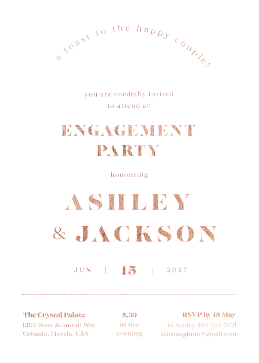 Arch Addiction - Engagement Invitations