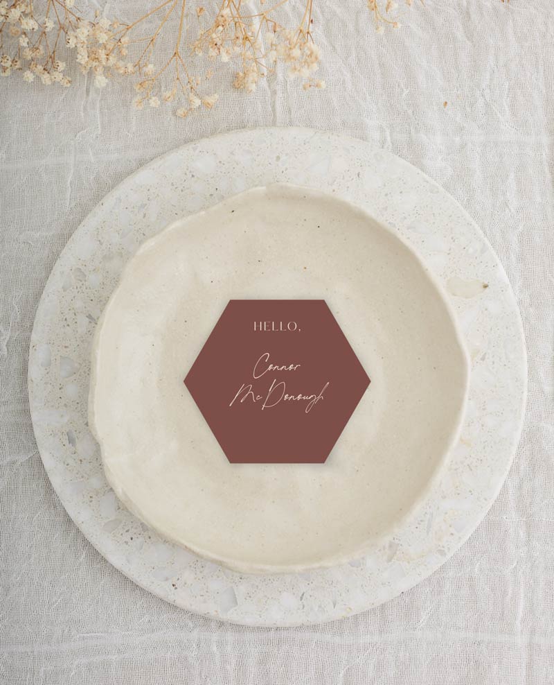 Impressionist Wedding Place Cards - Digital Printing design preview