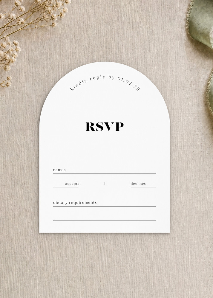 Arch Addiction RSVP Cards - Digital Printing design preview