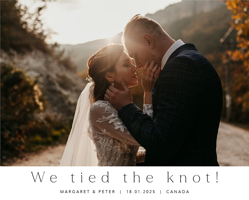 Arch Lines - Wedding Announcements