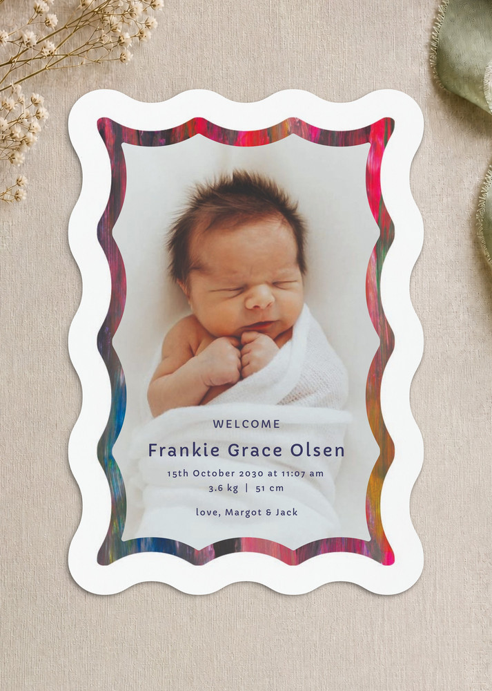 Baby Cheeks and Toes - Baby Announcements