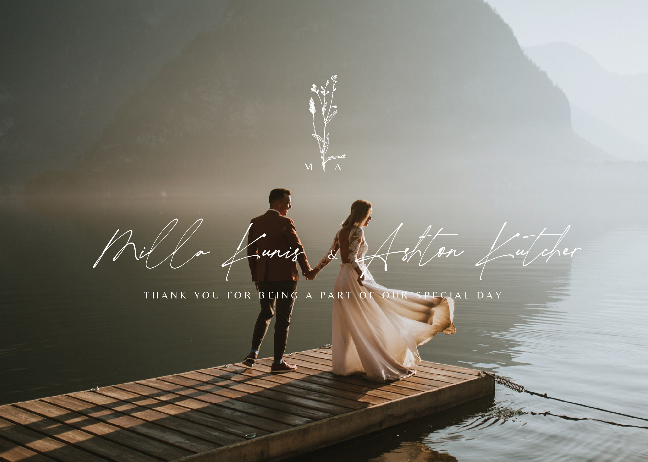 Night Bloom - Wedding Thank You Cards