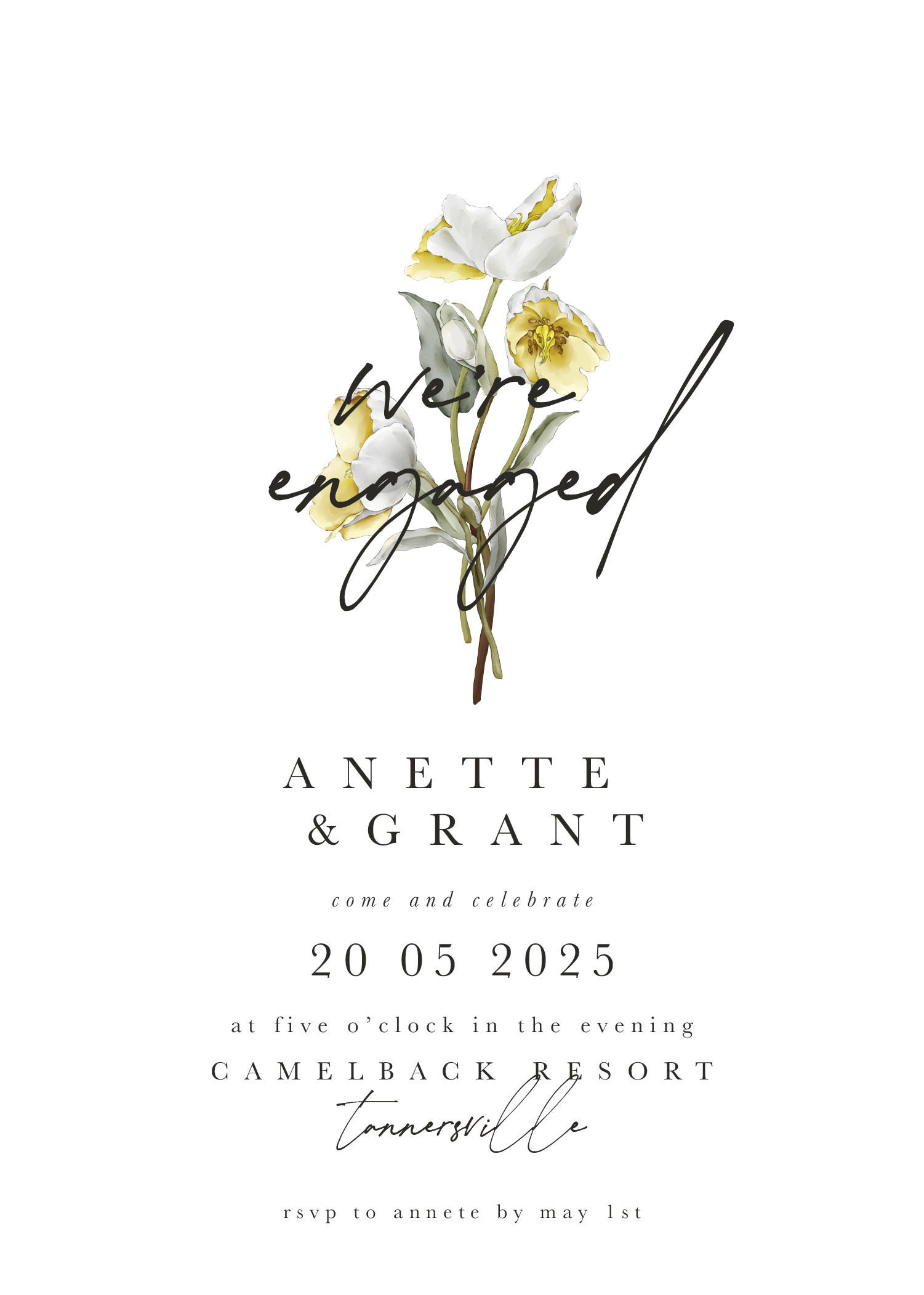 Summer Montage - Engagement Invitations