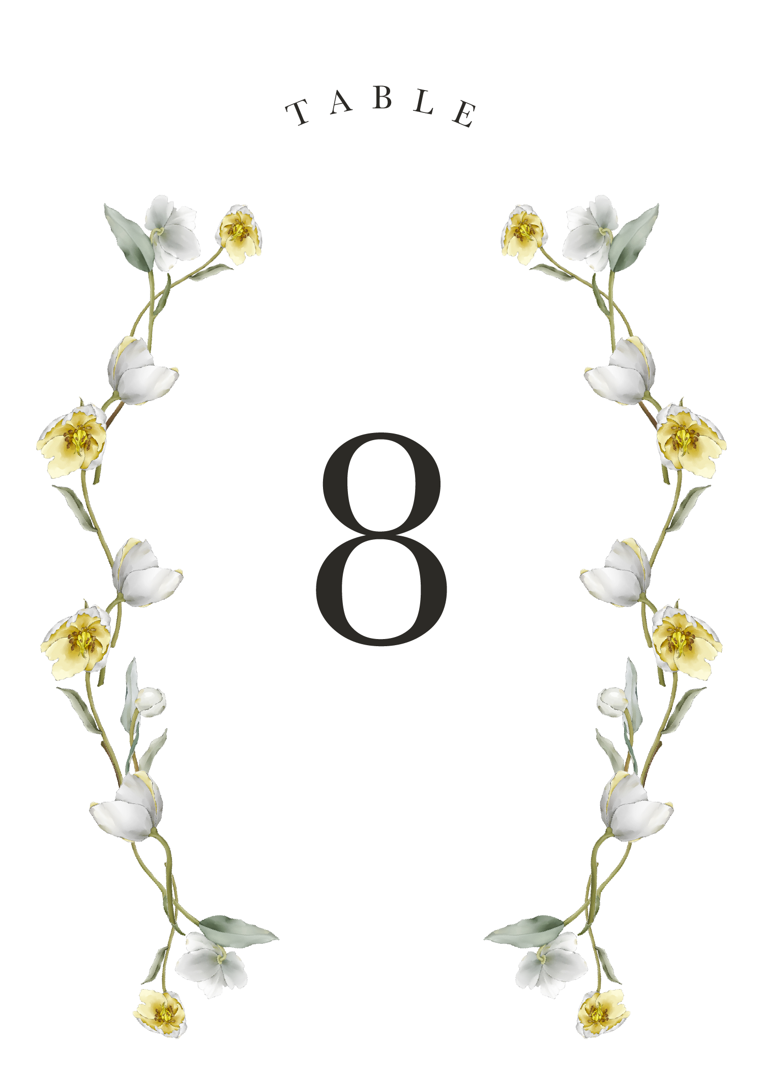 Summer Montage Table Numbers - Digital Printing design preview