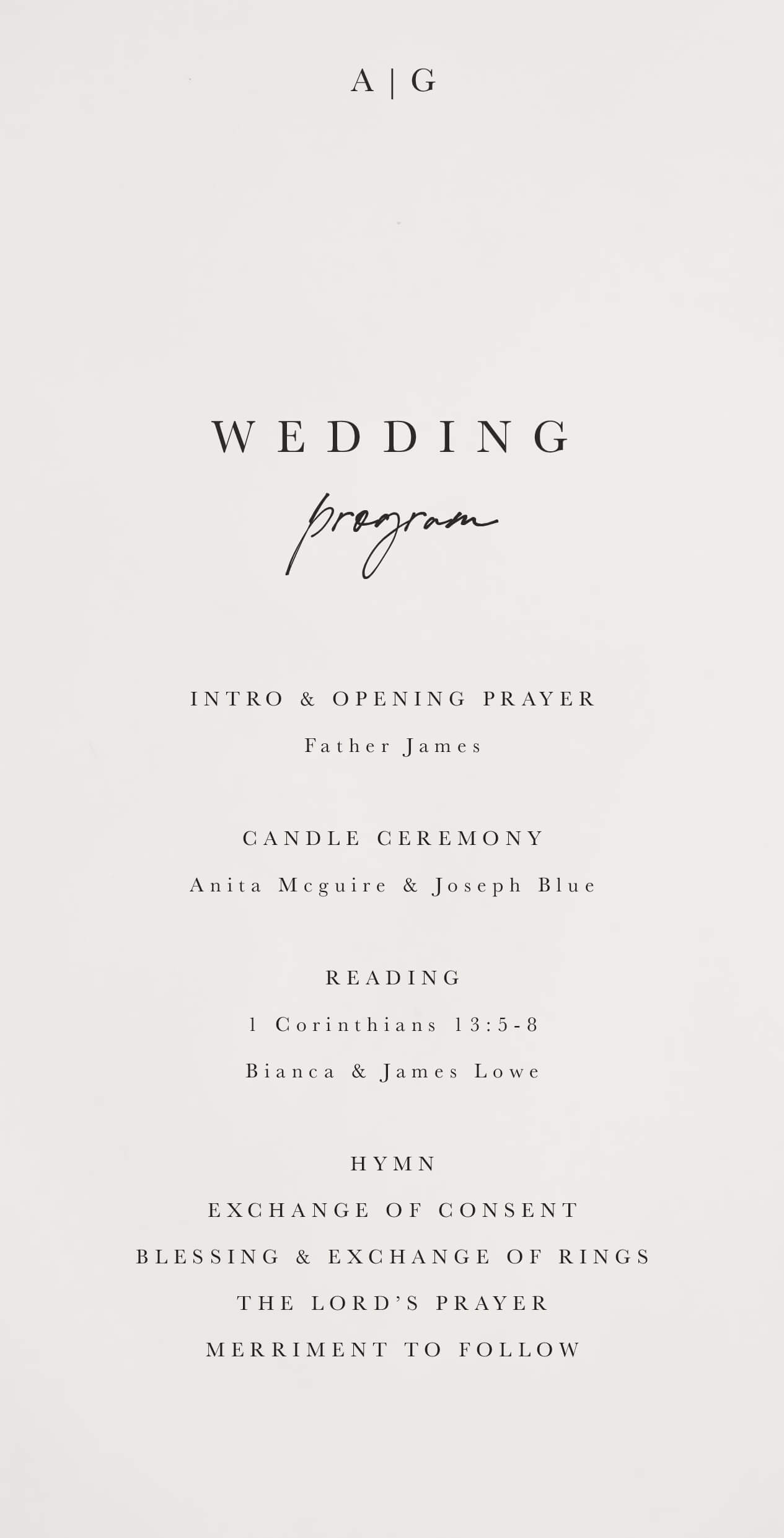 Summer Montage Wedding Programs - Digital Printing design preview