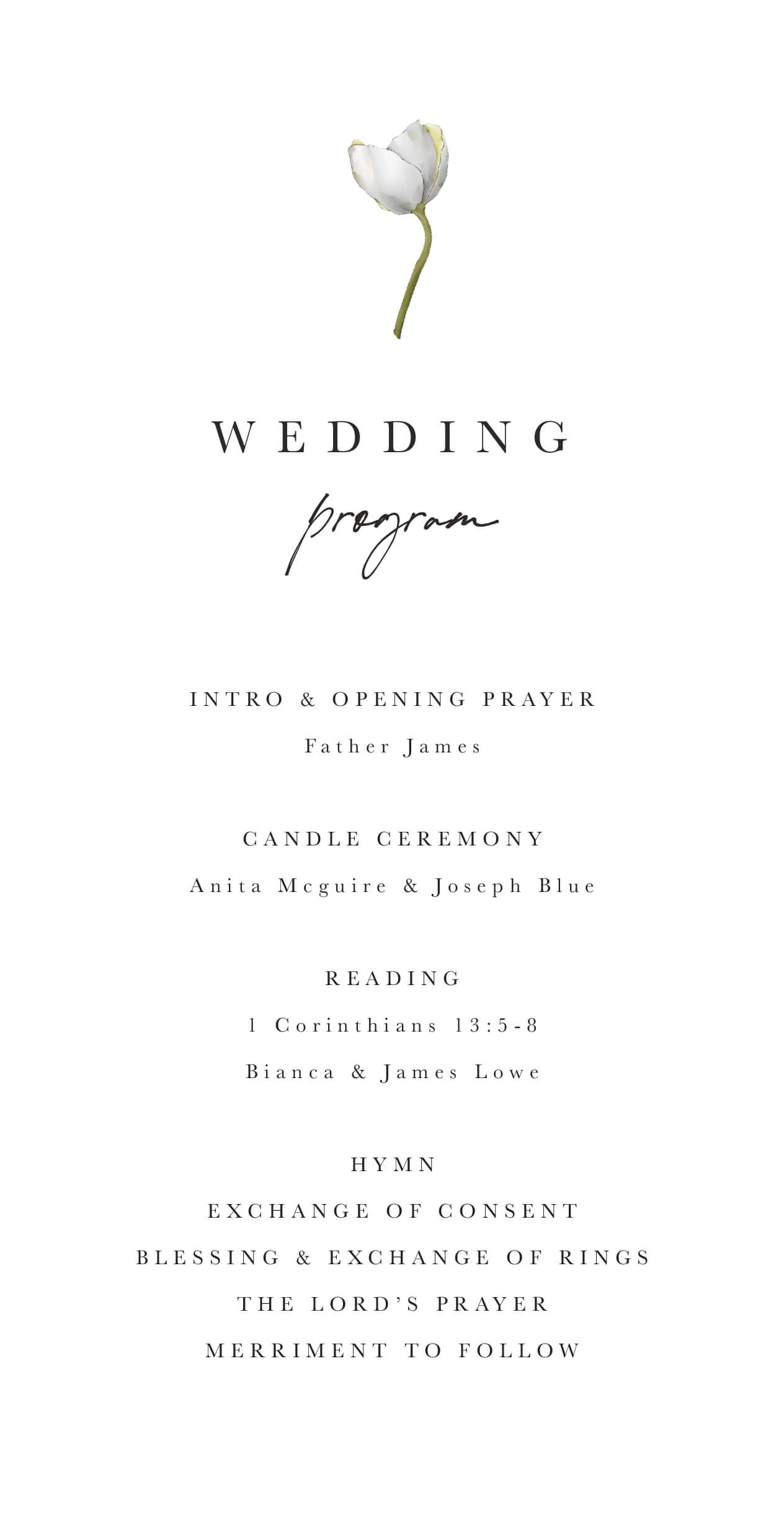 Summer Montage Wedding Programs - Digital Printing design preview