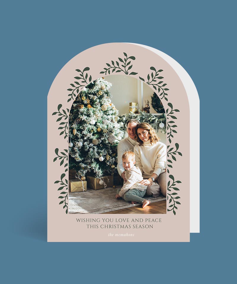 Holiday Garland Christmas Cards - Digital Printing design preview