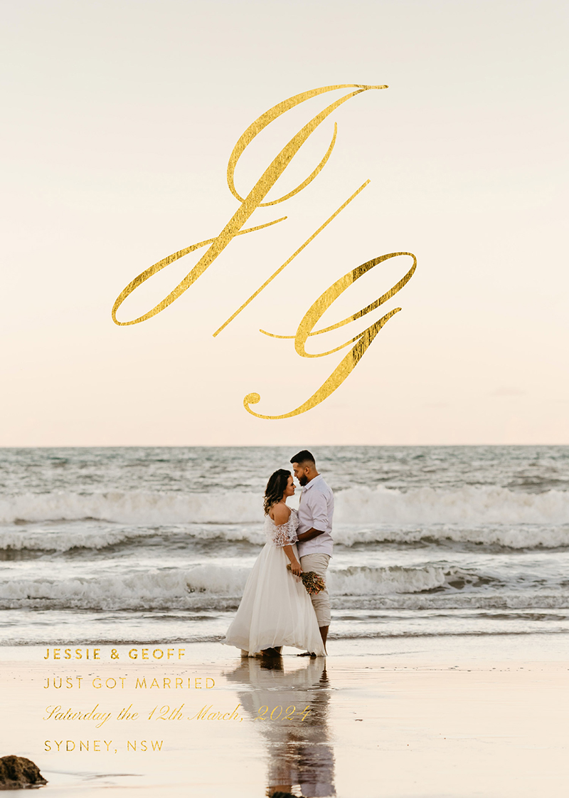 Monogram - Wedding Announcements