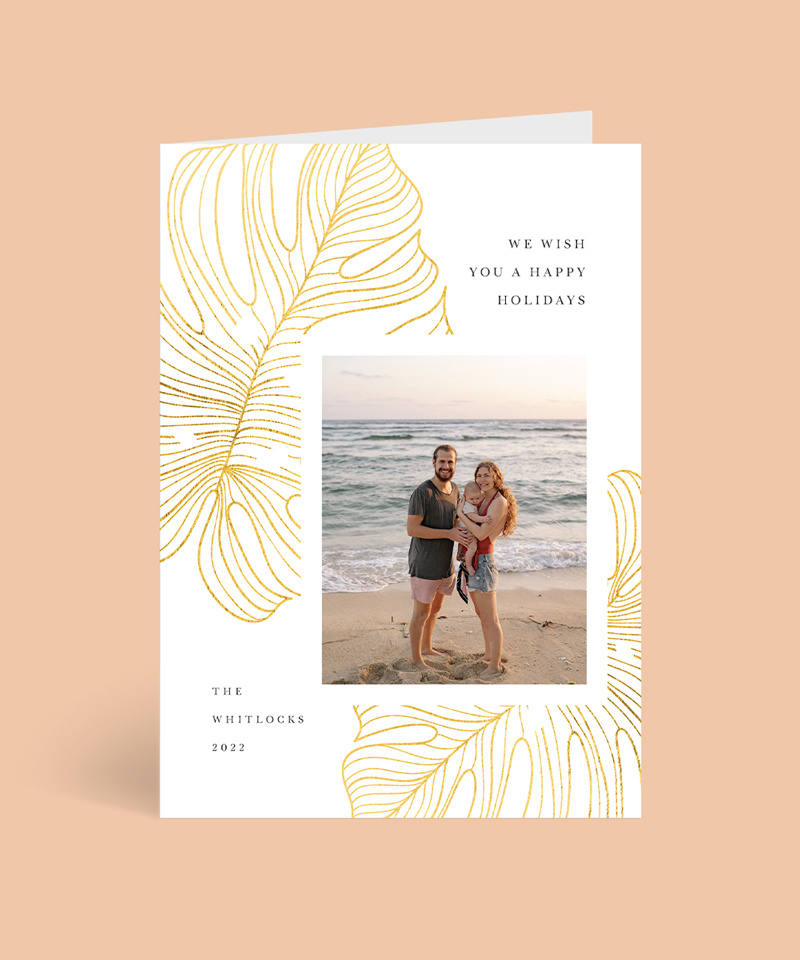 Exotic Fresh Christmas Cards - Flat Foil design preview