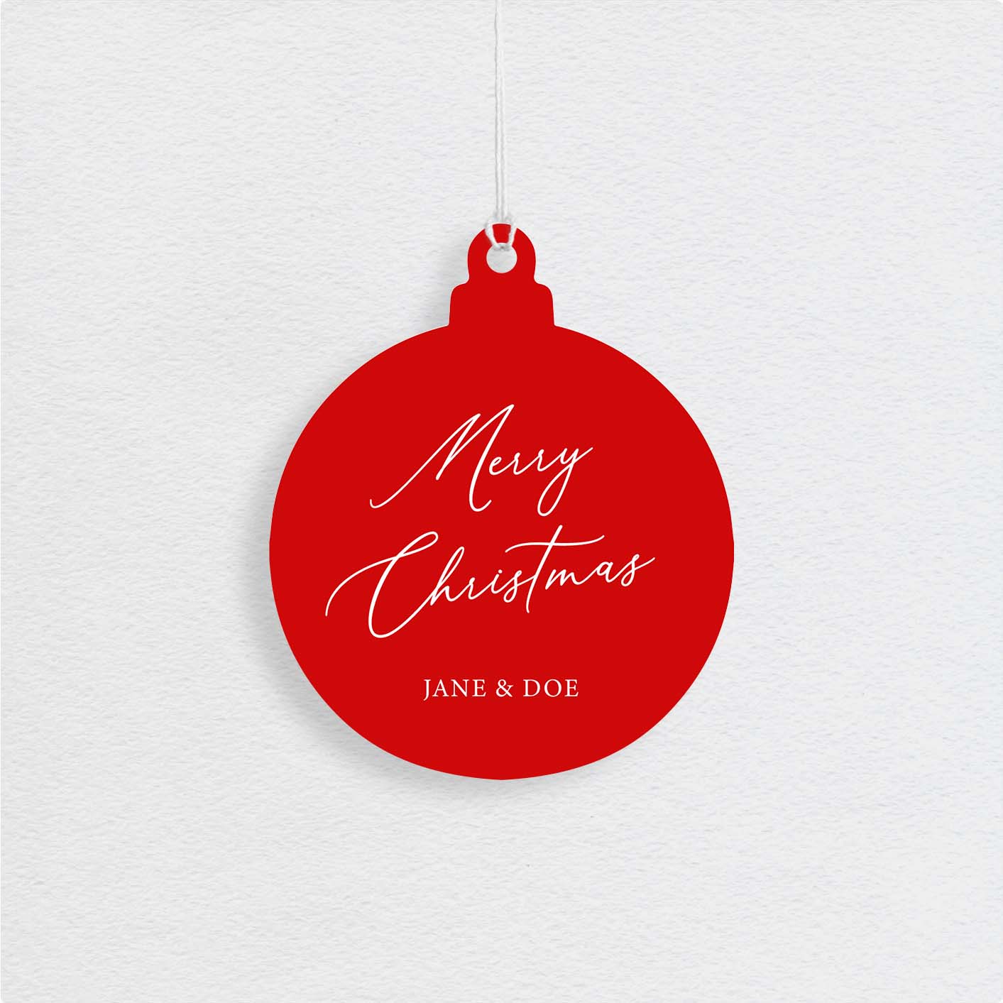 Simply Red - Christmas Swing Tags