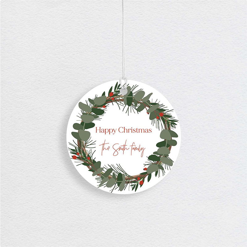 Wreath - Christmas Swing Tags