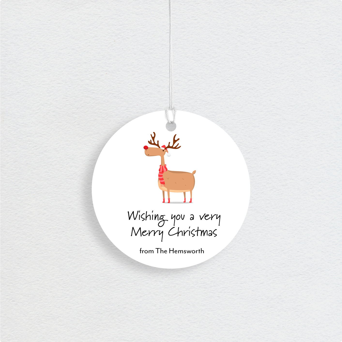 Rudolpho - Christmas Swing Tags
