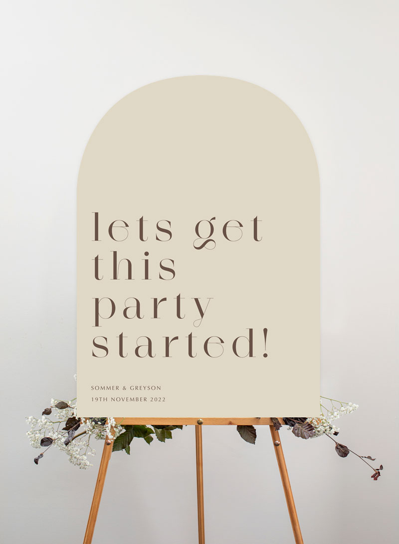 Sommer - Wedding Signs