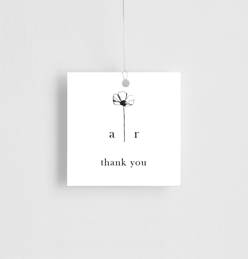 Delicate Poppy Gift Tags - Digital Printing design preview