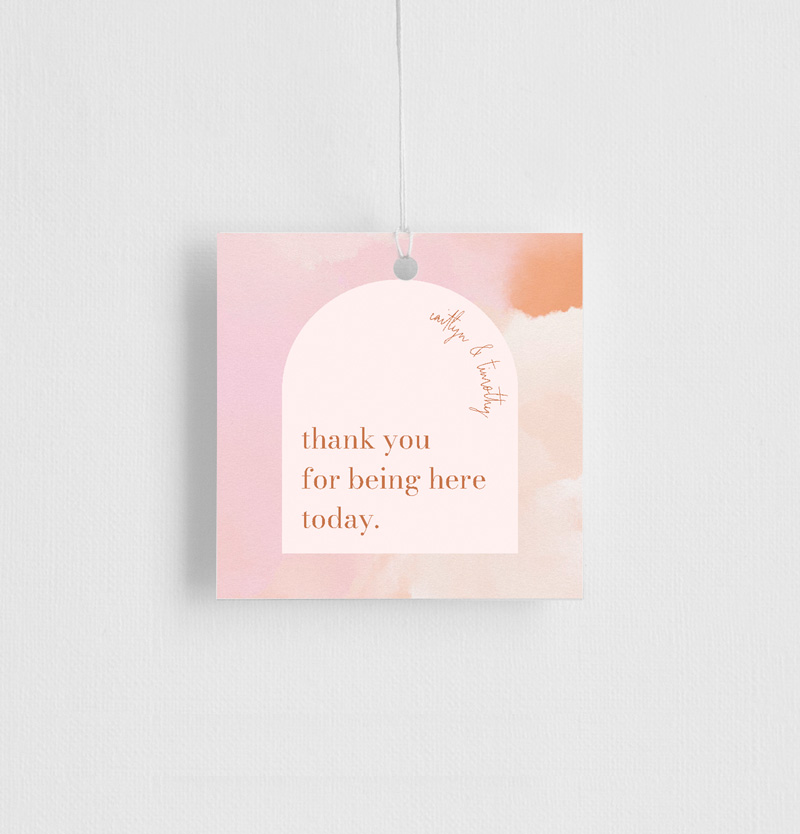 Arch Love Gift Tags - Digital Printing design preview