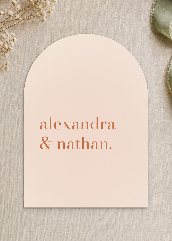 Arch Love Wedding Invitations - Digital Printing design preview