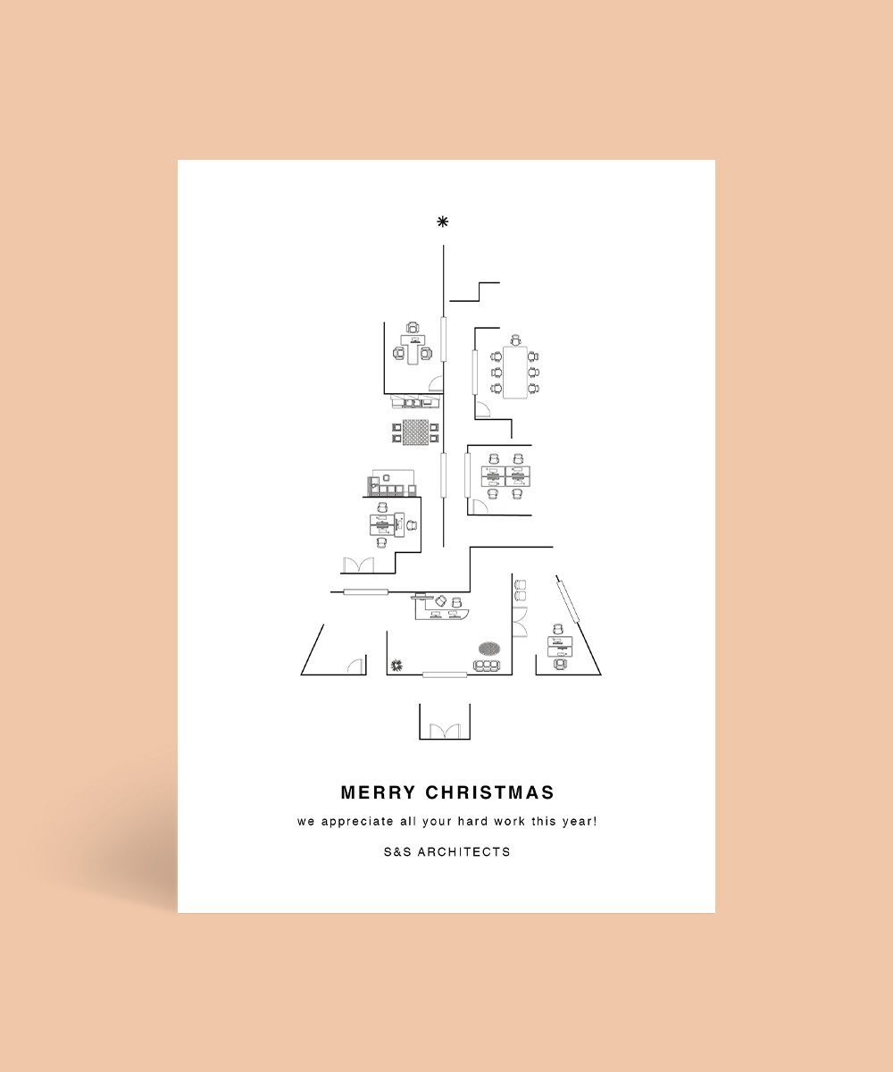 Christmas Plan Business Christmas Cards - Digital Printing design preview