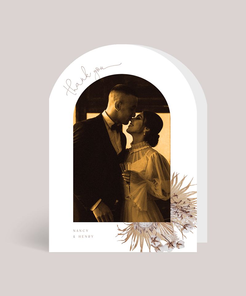 Love Garden Wedding Thank You Cards - Digital Printing design preview