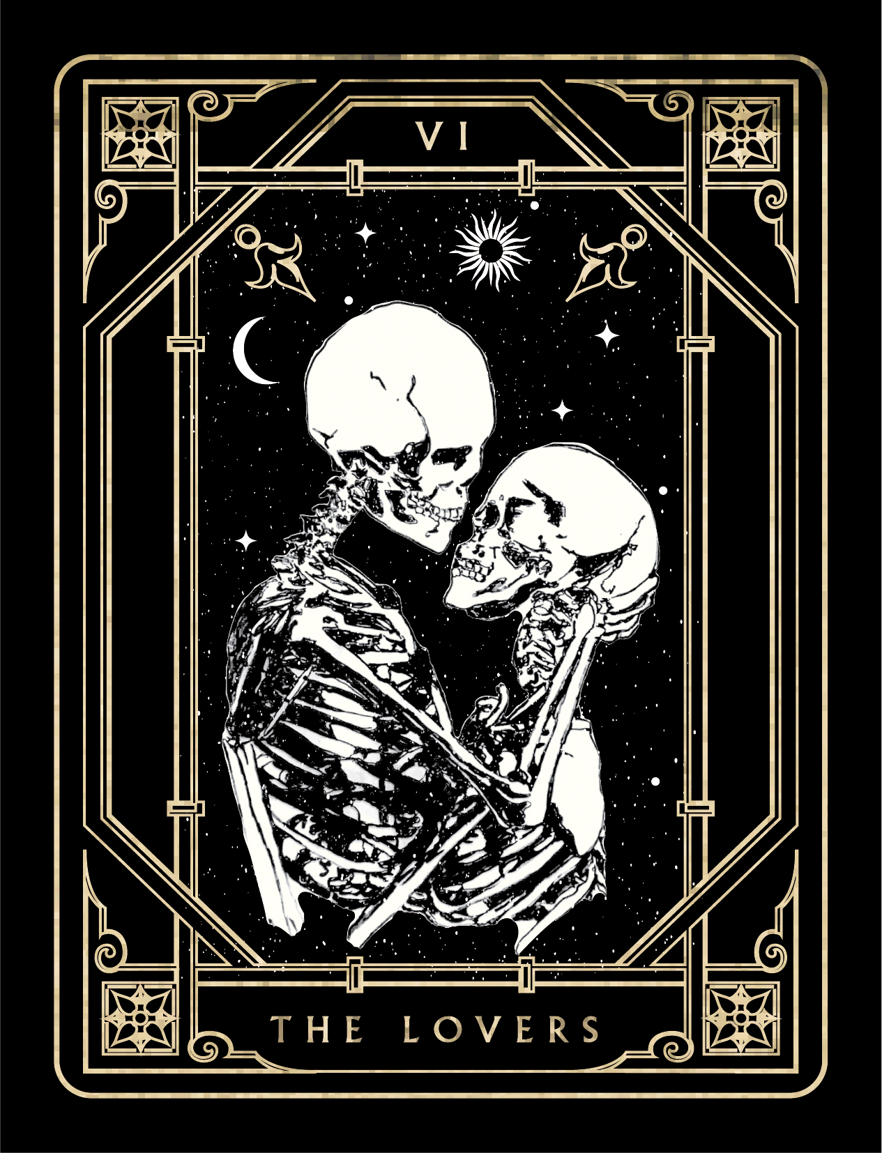 The Lovers Save The Date - Metallic Prints design preview