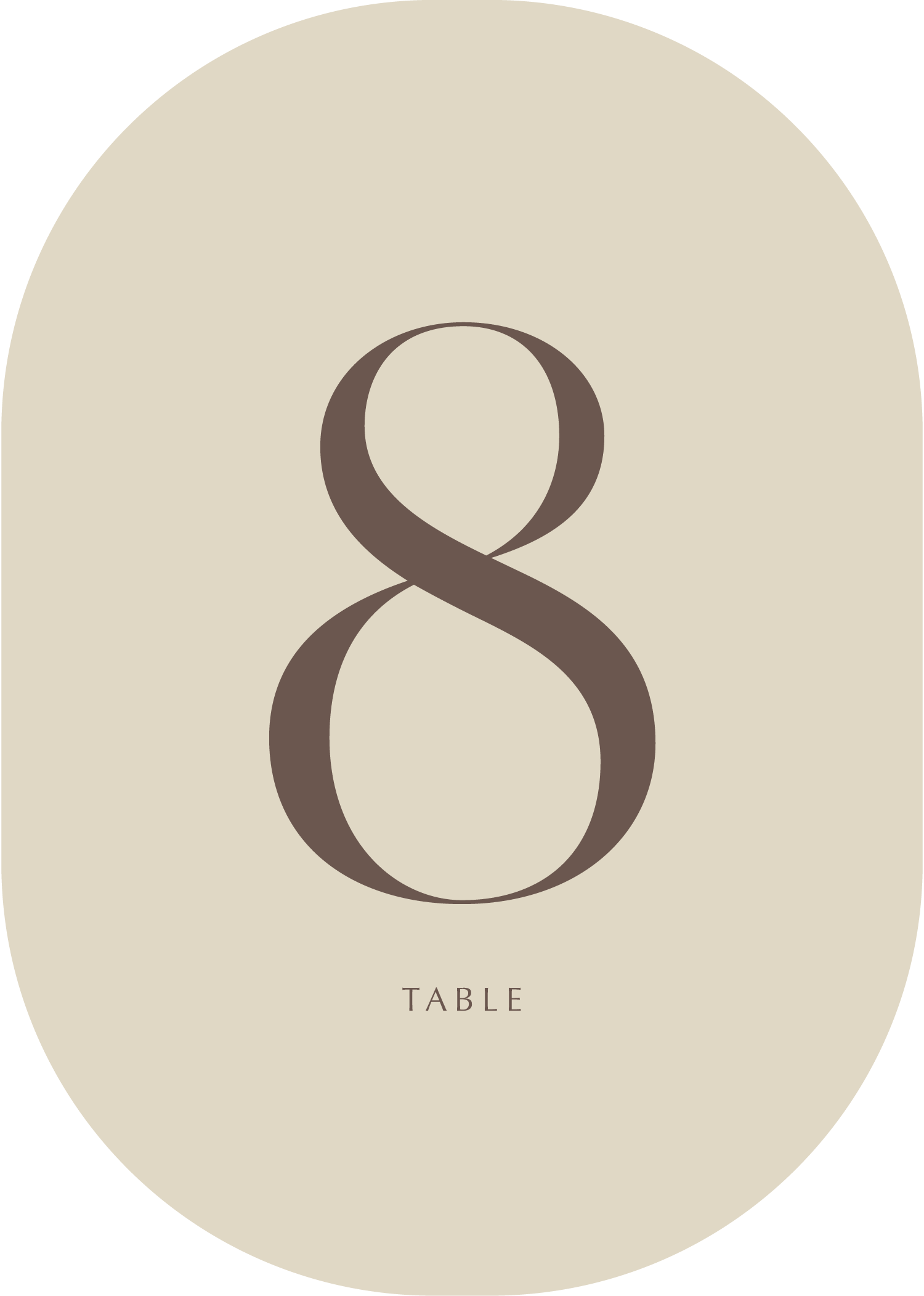 Sommer Table Numbers - Digital Printing design preview