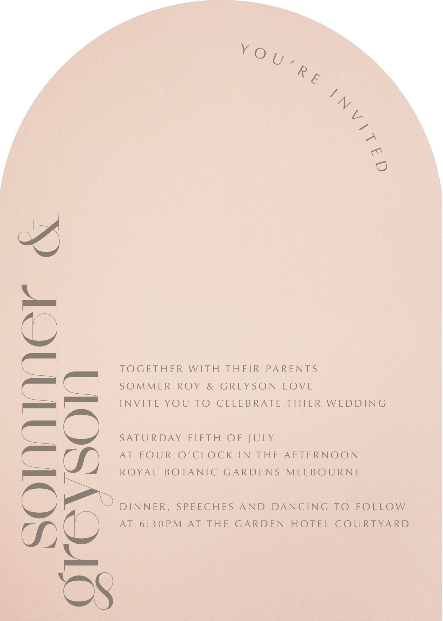 Sommer - Wedding Invitations