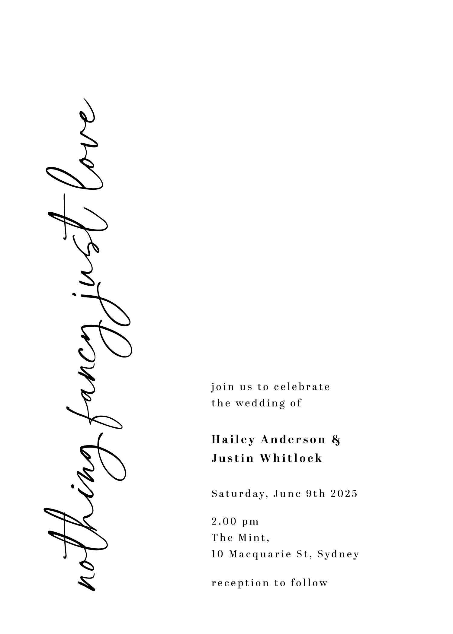 Align - Wedding Anniversary Invitations