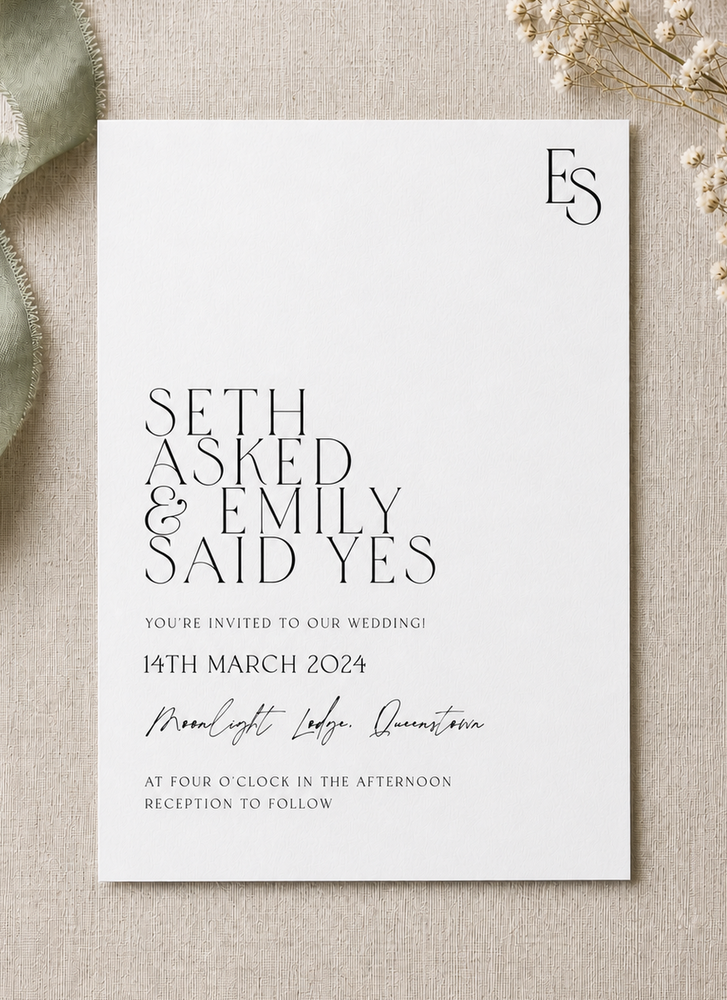 Milk and Honey - Wedding Invitations