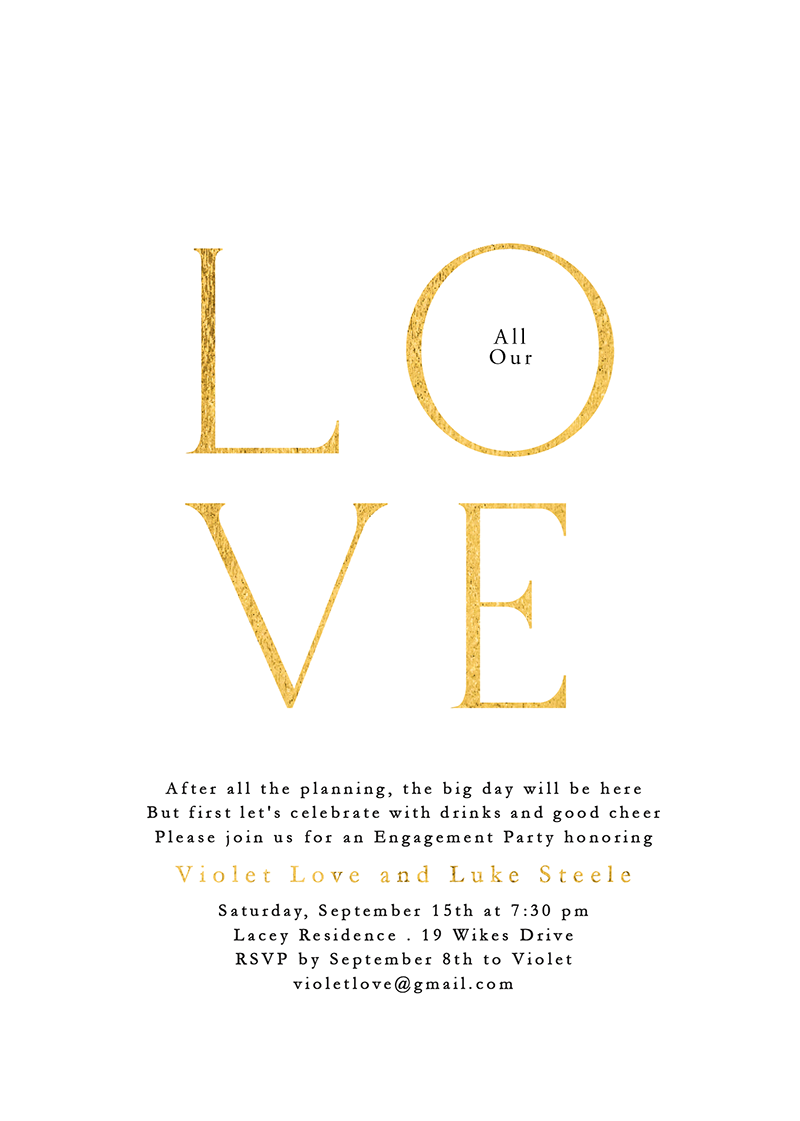 Love Notes - Engagement Invitations