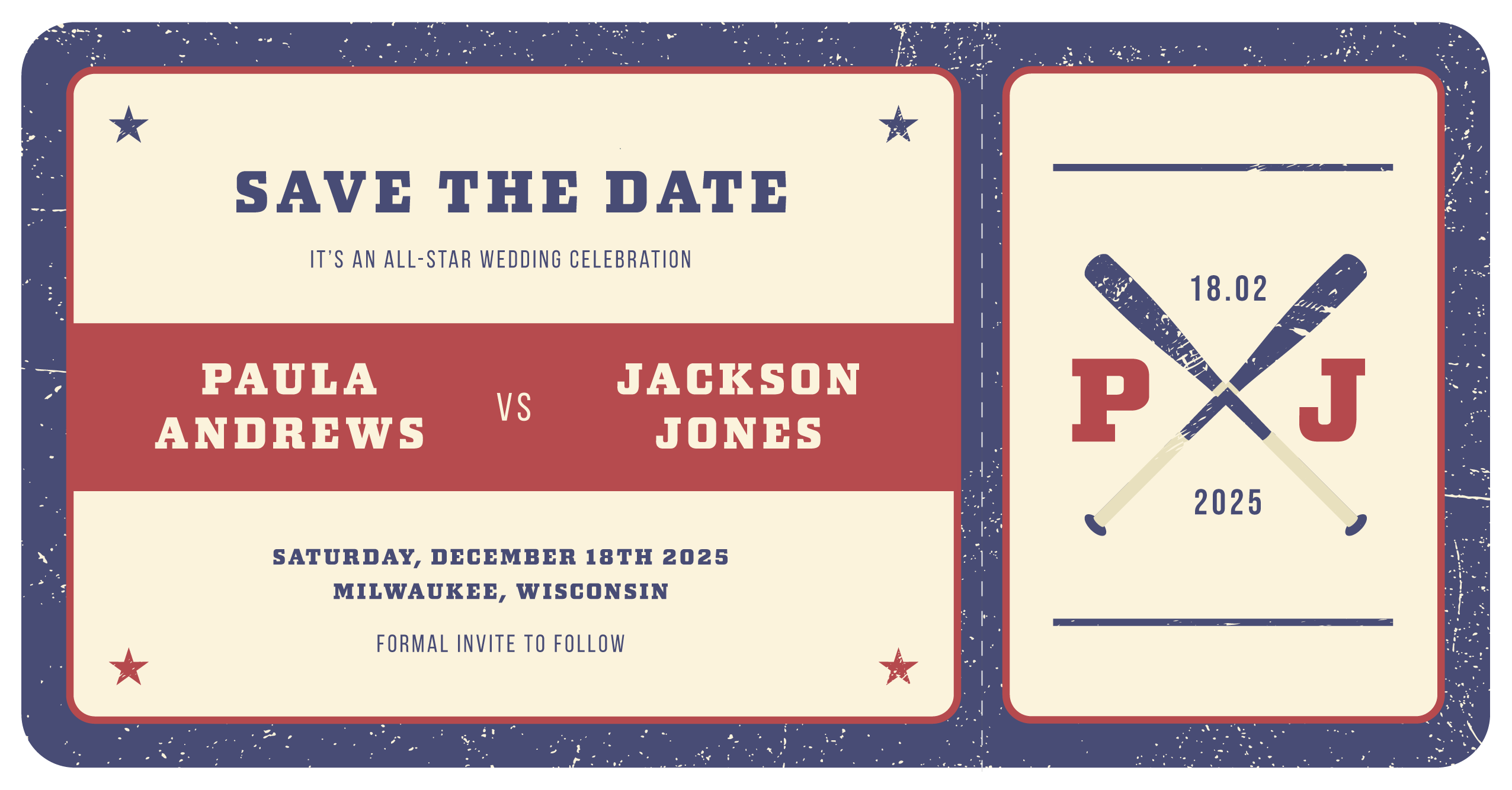 All Star Wedding - Save The Date