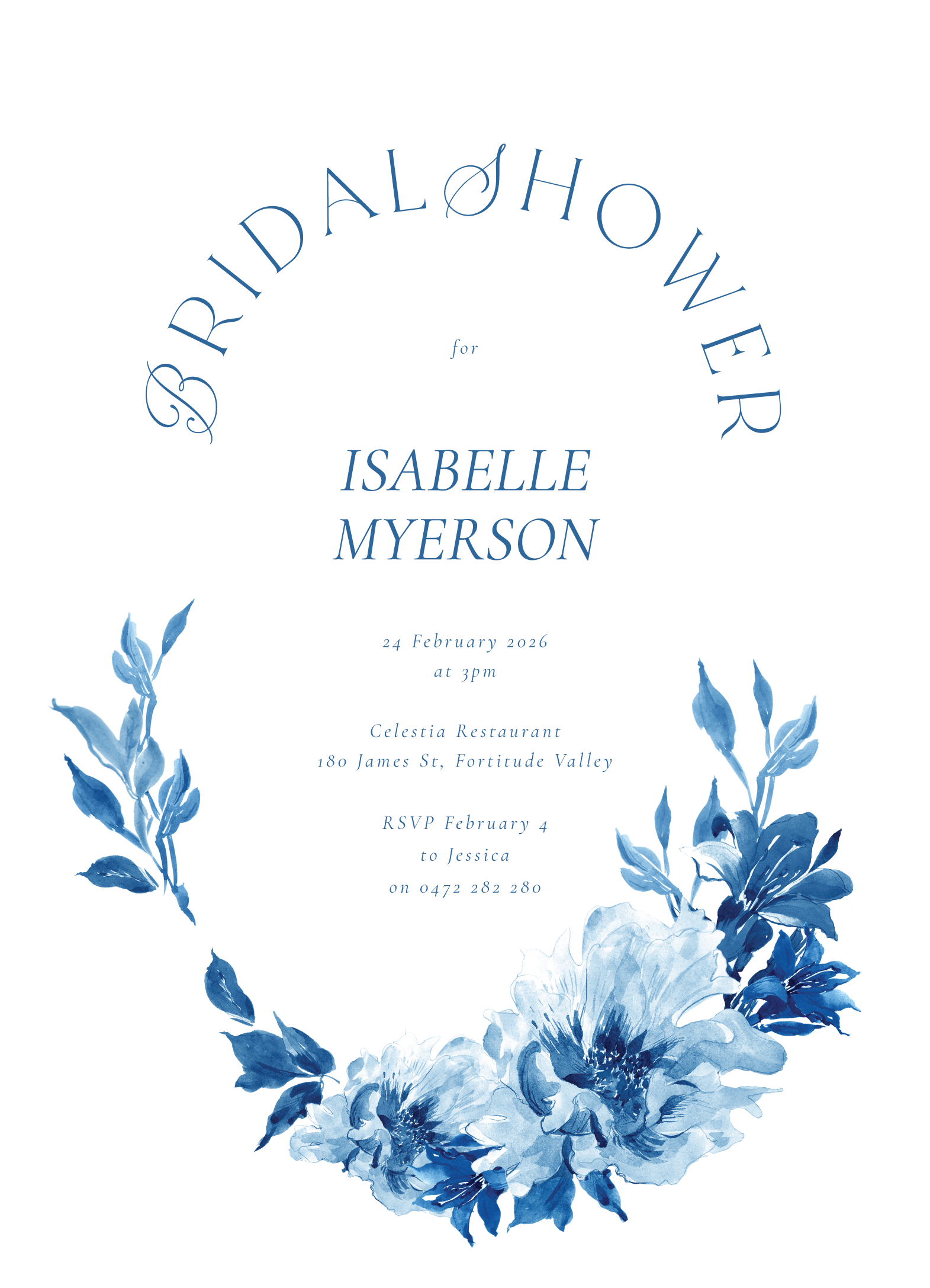 Puspa - Bridal Shower Invitations