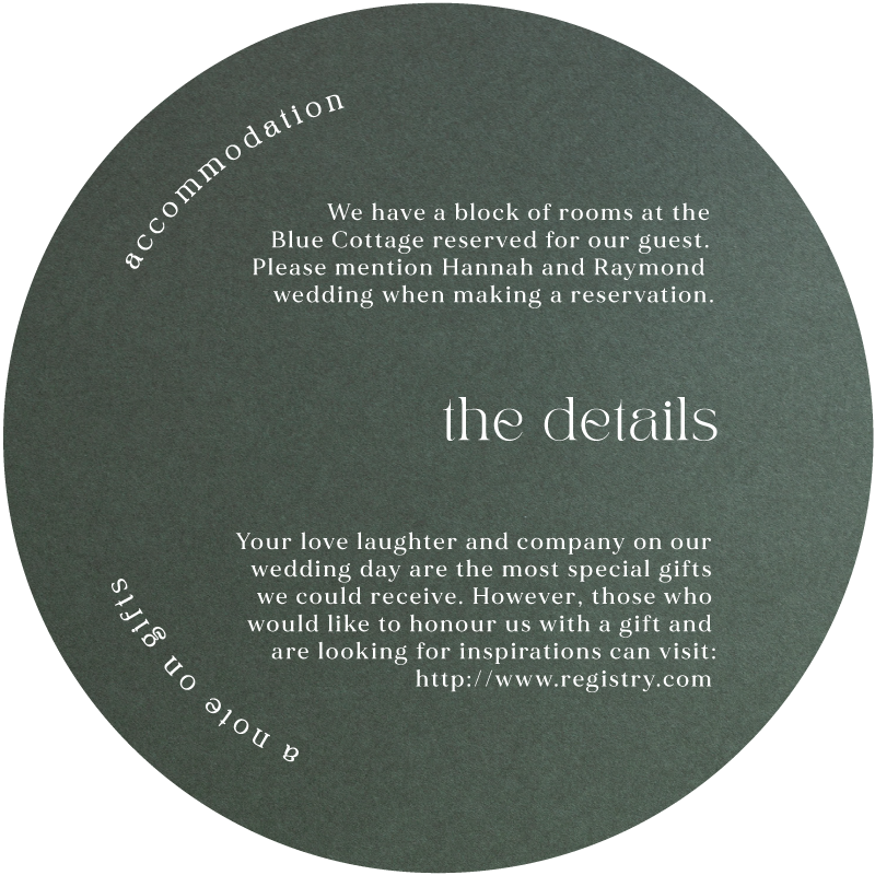 Alun Information Cards - White Ink design preview