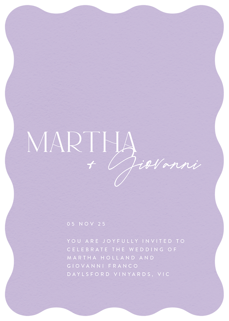 Martha - Wedding Invitations