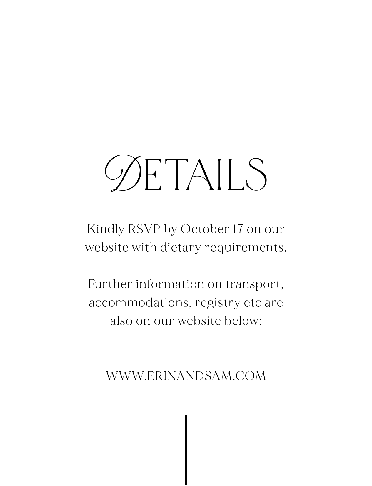 Always You Information Cards - Digital Printing design preview
