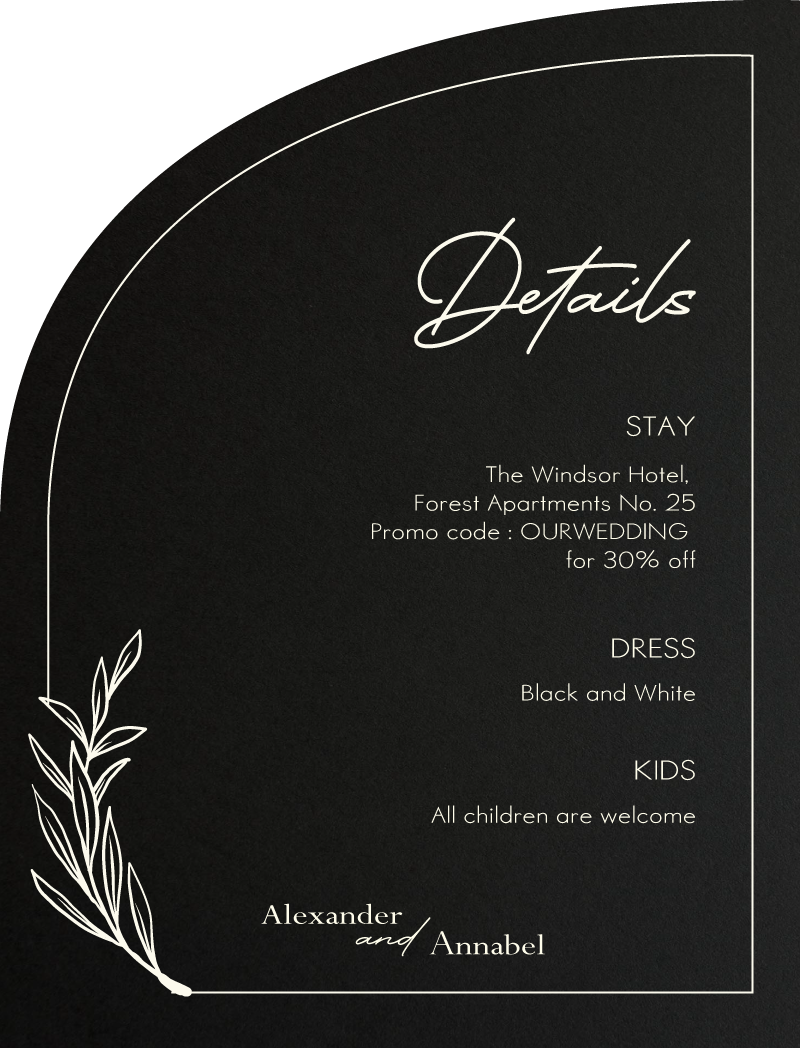 Shimmer Floss Information Cards - White Ink design preview