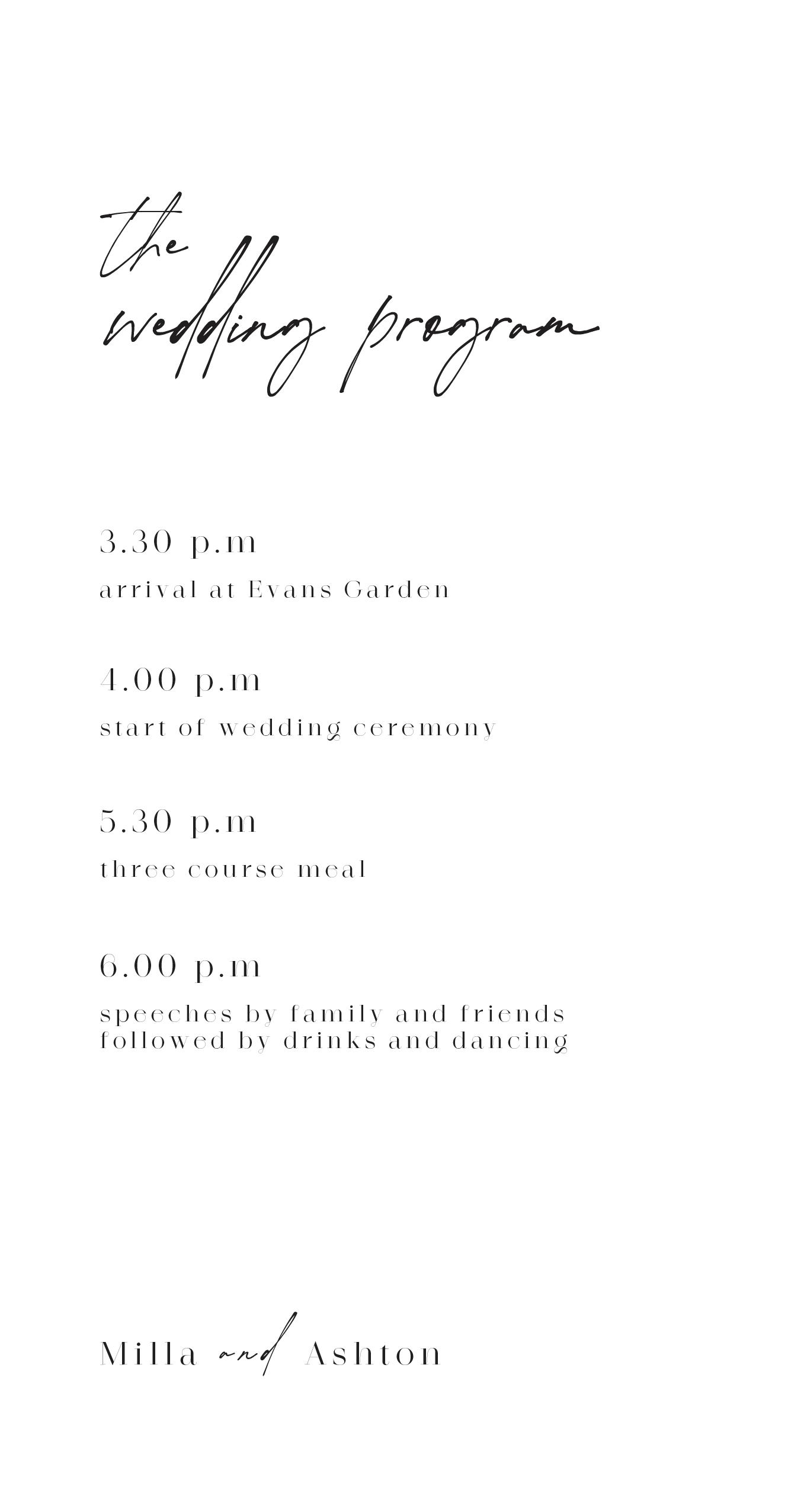Pearl - Wedding Programs