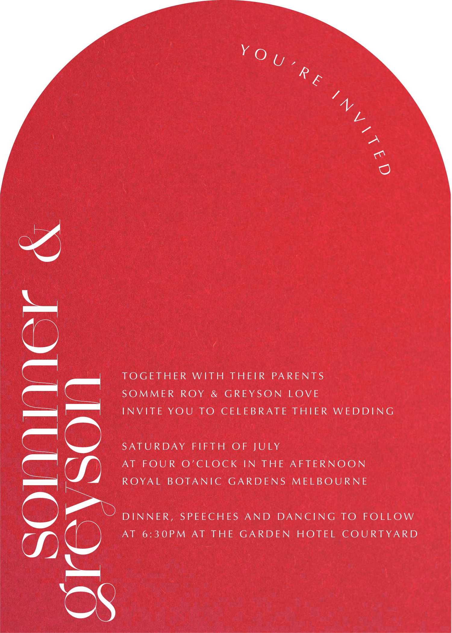 Sommer - Wedding Invitations