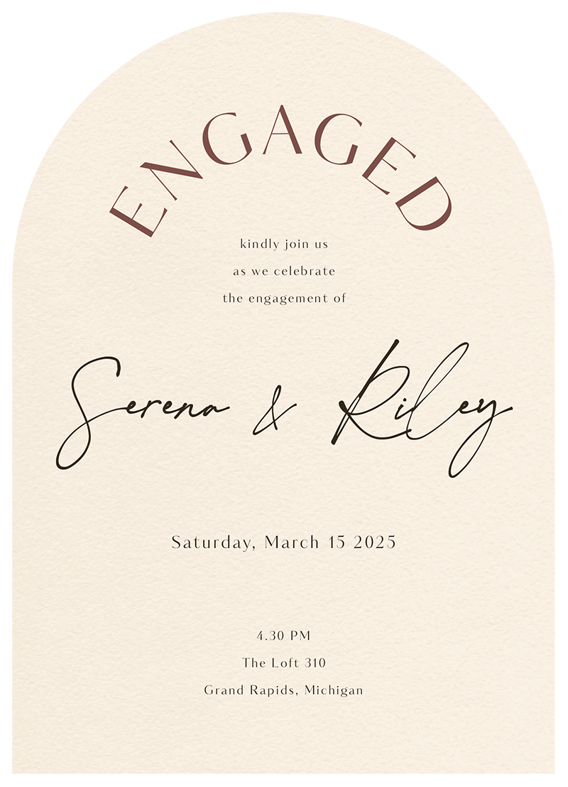Impressionist - Engagement Invitations