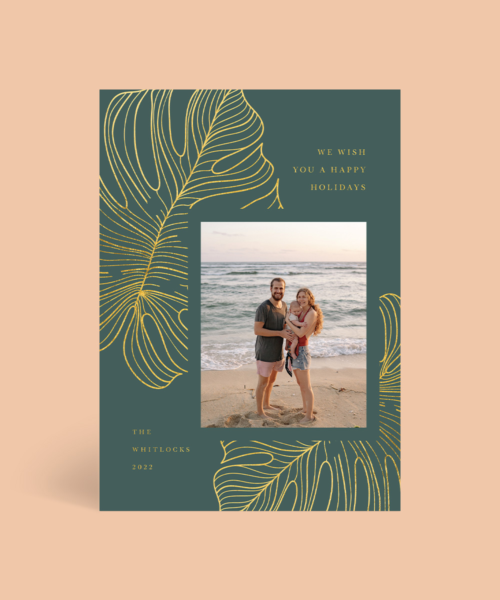 Exotic Fresh Christmas Cards - Flat Foil design preview
