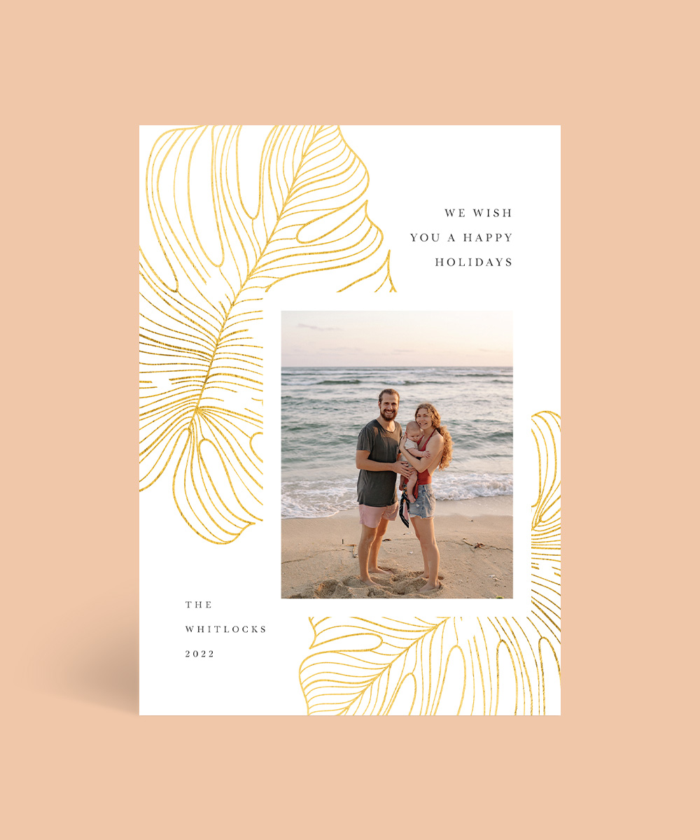 Exotic Fresh Christmas Cards - Flat Foil design preview