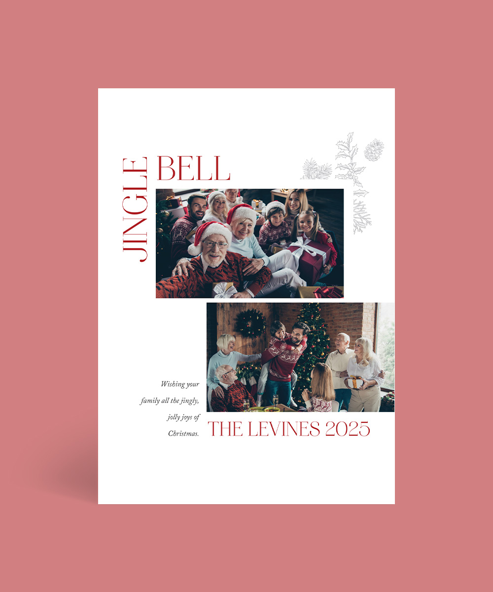 Jinggle Bells Christmas Cards - Digital Printing design preview
