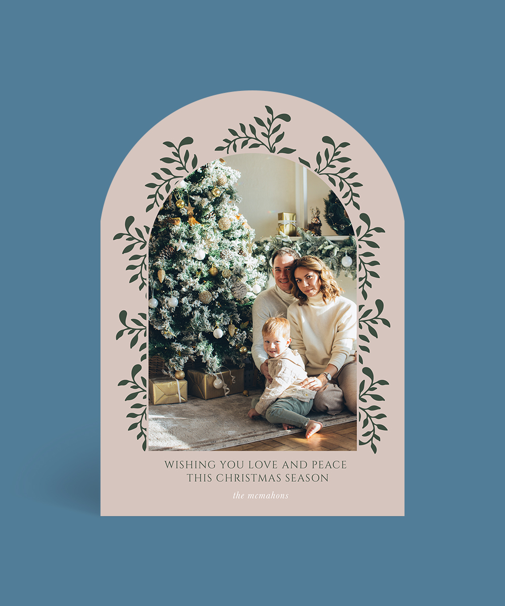 Holiday Garland Christmas Cards - Digital Printing design preview