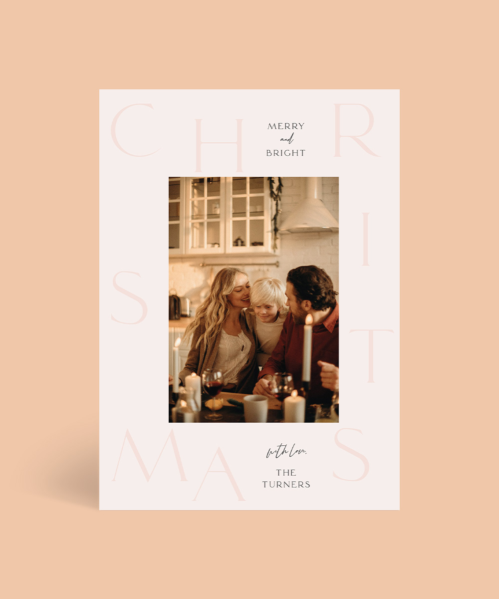 Joyful Type Christmas Cards - Digital Printing design preview