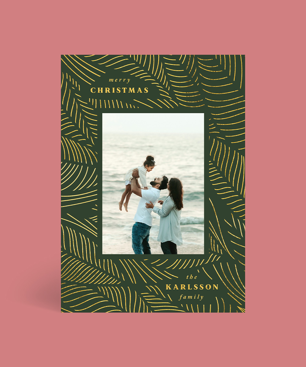 Maui Christmas Cards - Metallic Prints design preview