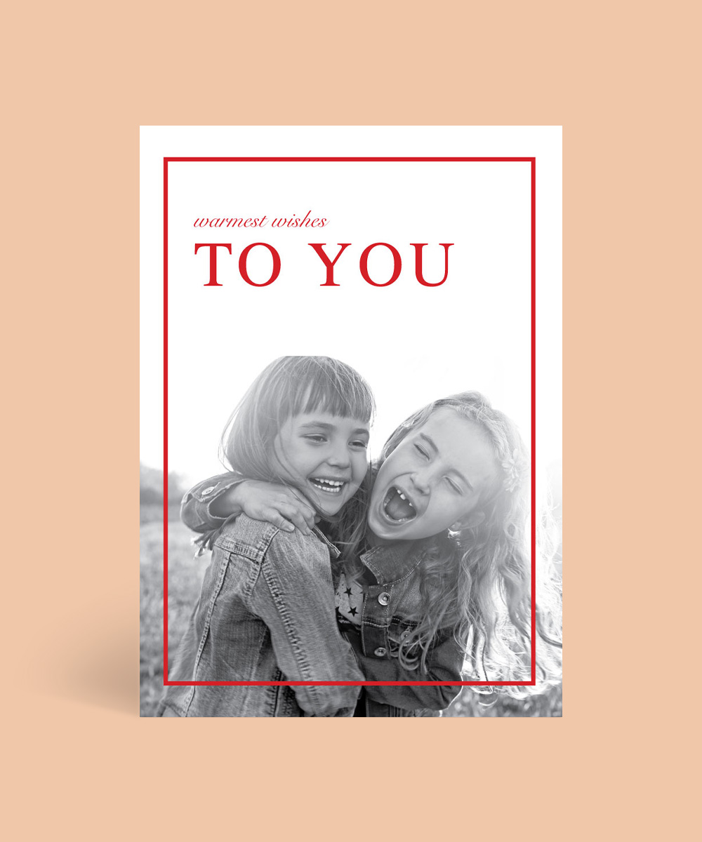 Warmest Wishes Christmas Cards - Digital Printing design preview