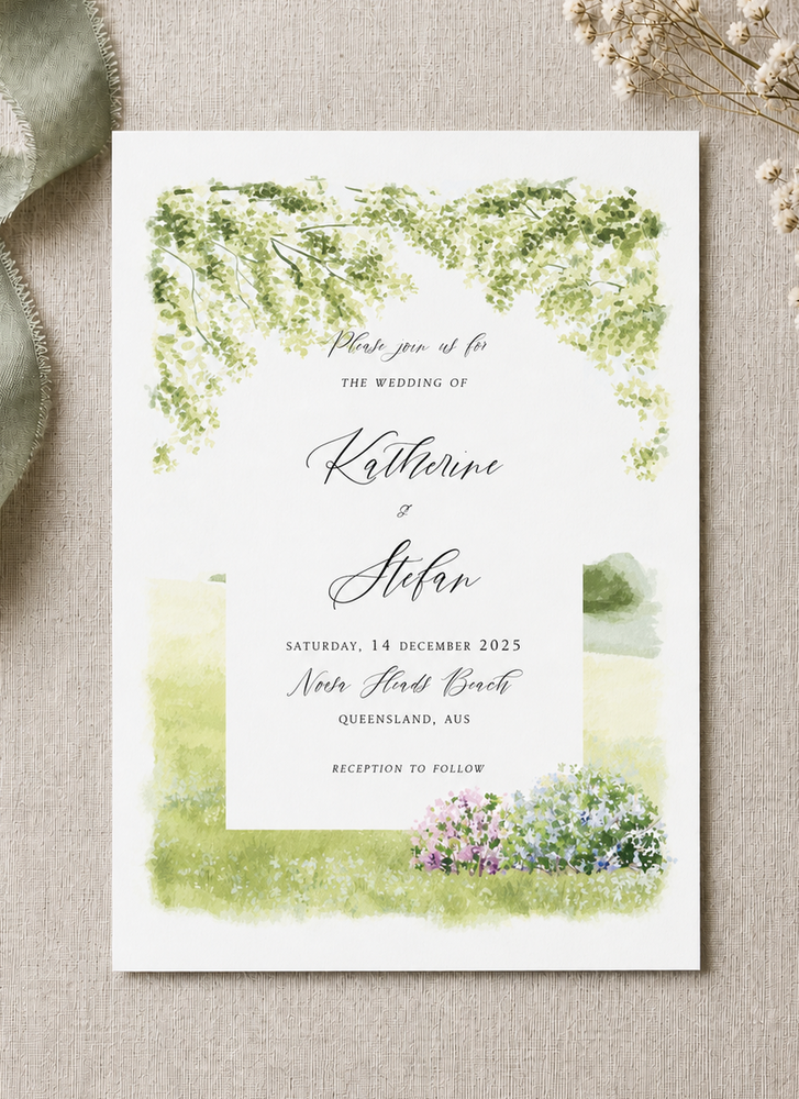 Classic Romance Wedding Invitations - Digital Printing design preview