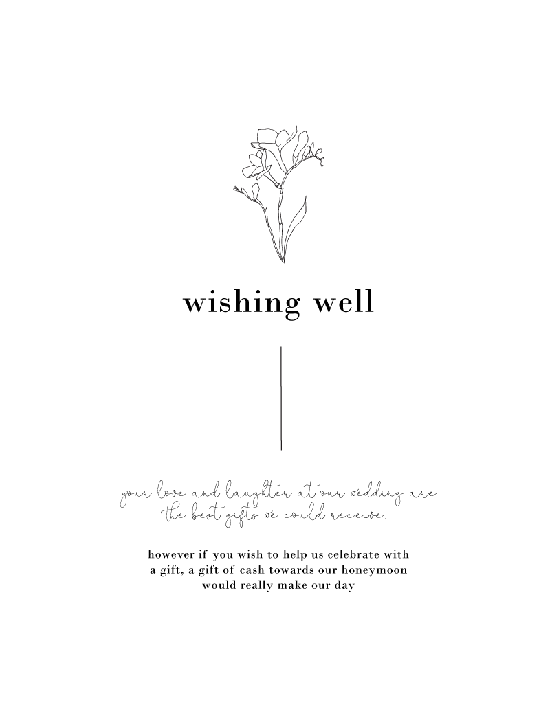 Dainty Flower Wishing Well - Digital Printing design preview